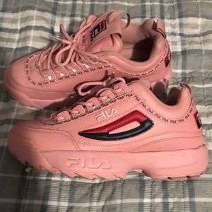 Fila Disruptor II X Ray Canary pink sneakers
